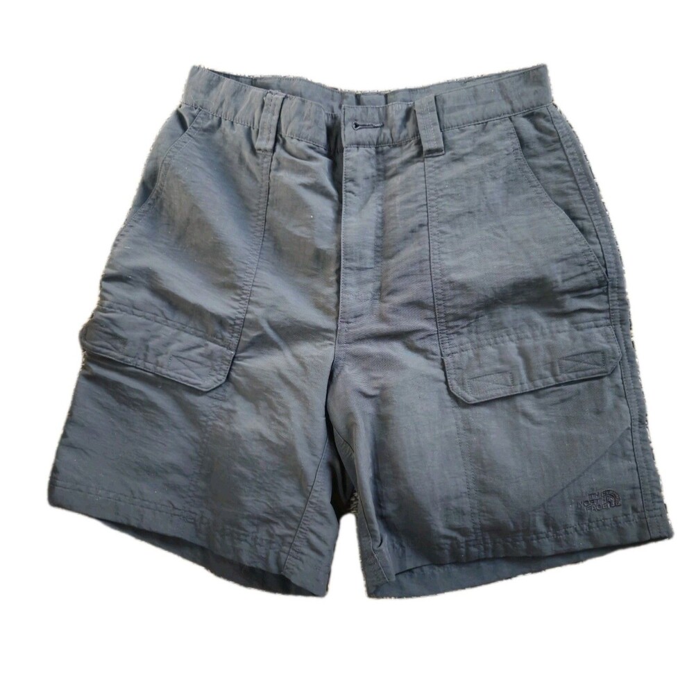 The North Face Cargo Shorts Mens Size 30 Gray Nylon Outdoor Hiking Golf